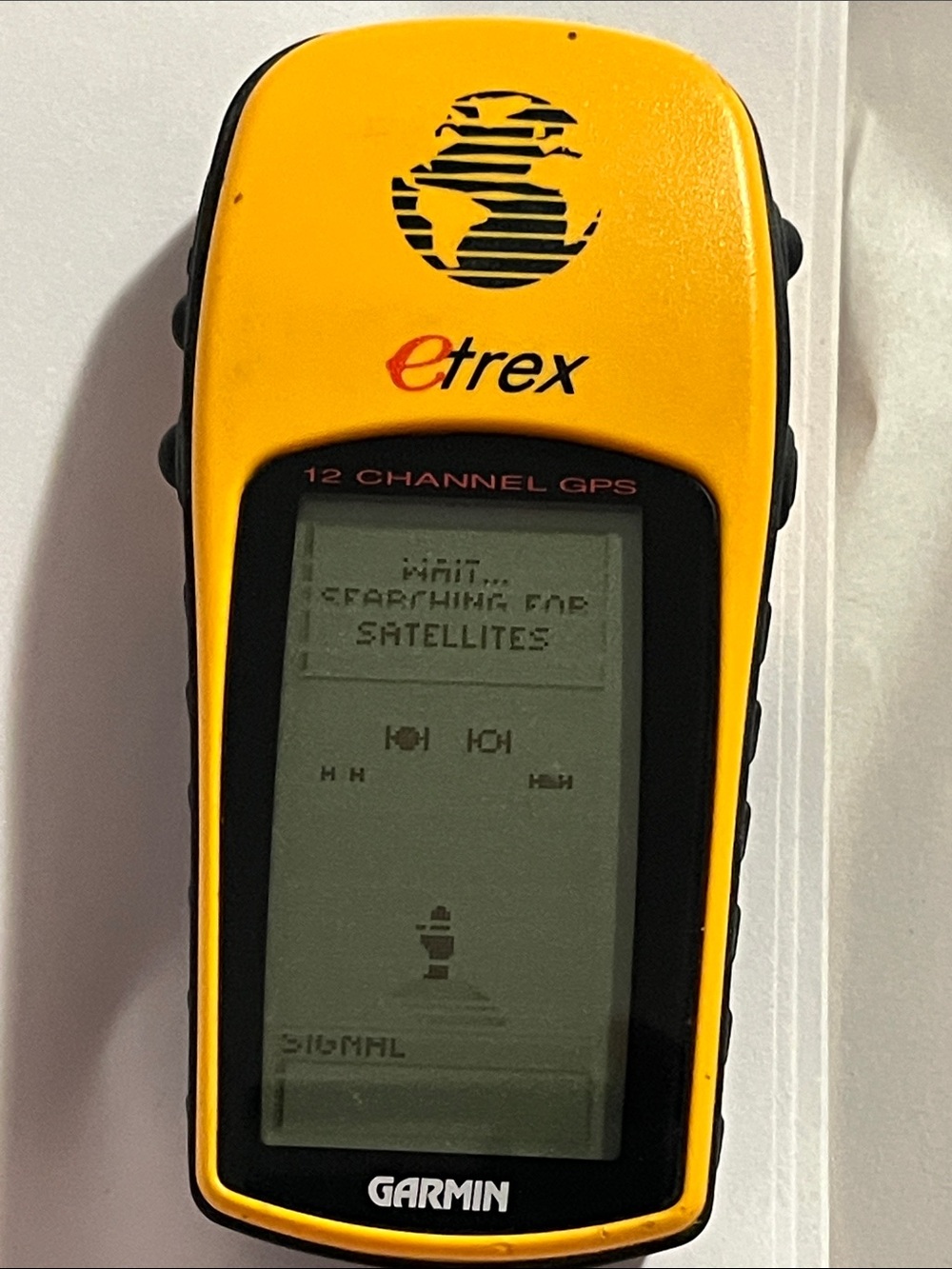garmin yellow and black eTrex Handheld GPS Navigator
